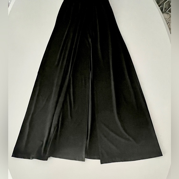 Michael Kors Black Keyhole Maxi STRETCH Dress XS HIGH SLIT WORN ONCE LIKE NEW - Picture 9 of 10